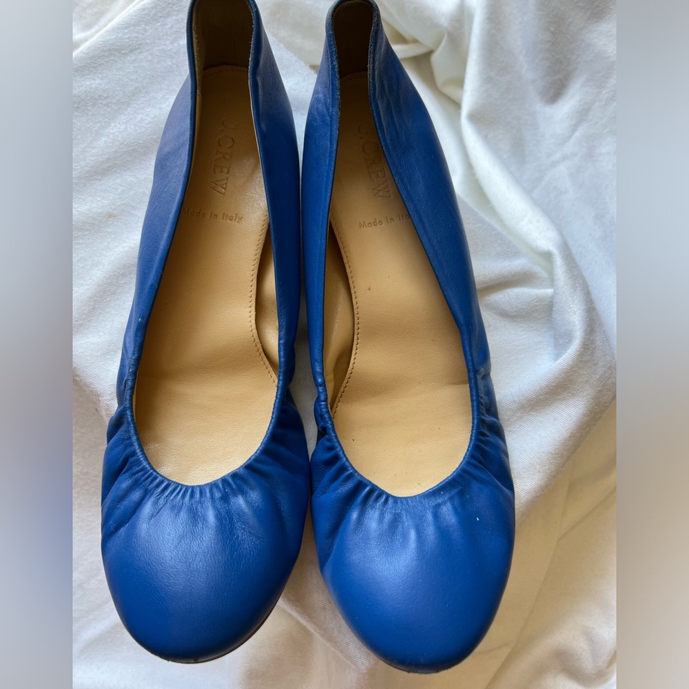 J.Crew ballet flats blue